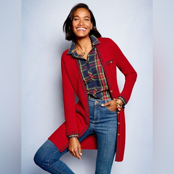 Talbots classic scenic plaid button down shirt - Picture 2 of 4